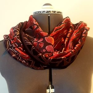 Velvet burnout Scarf